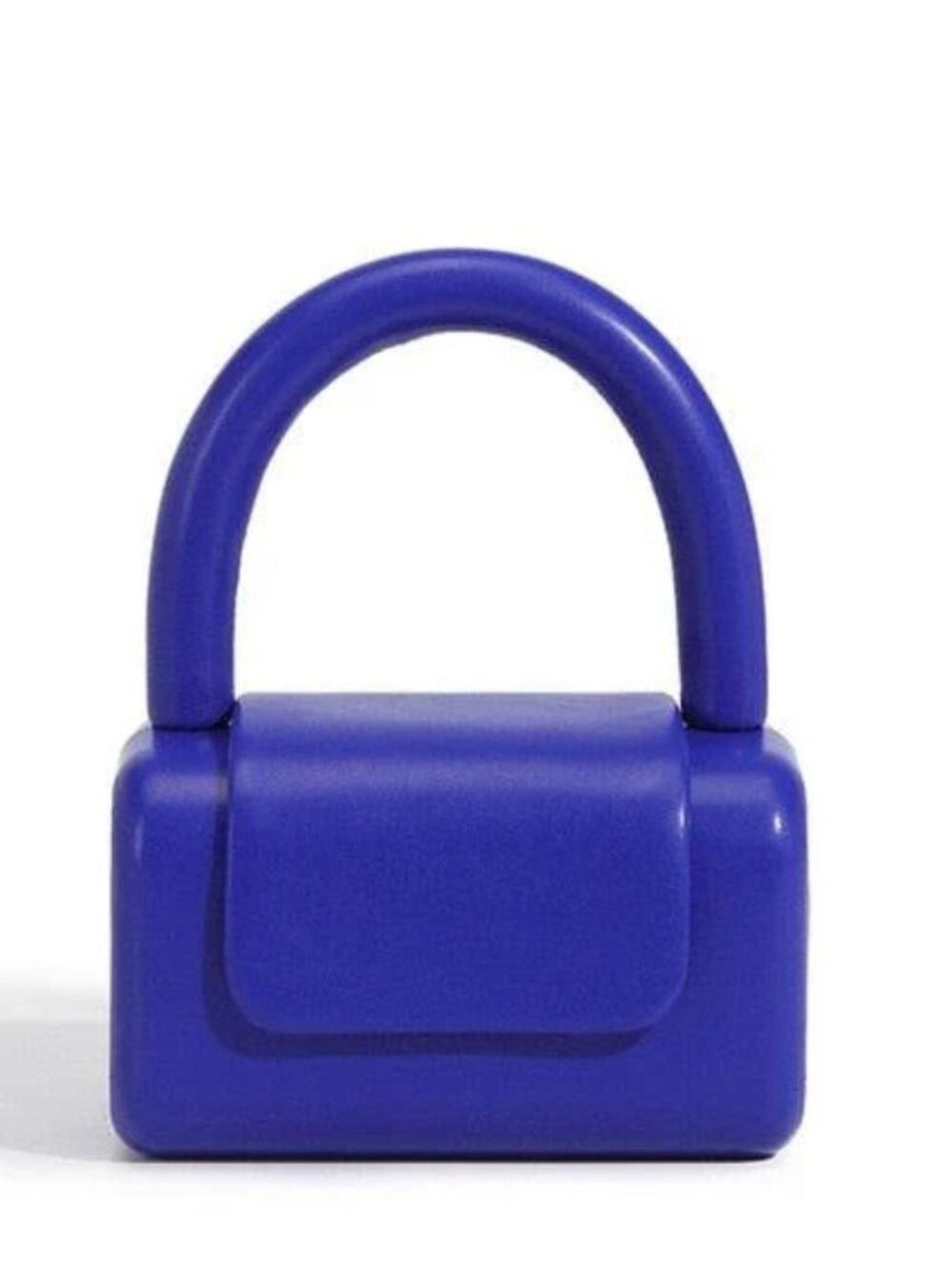 NEW Eccentric You Taffy Mini faux leather shoulder bag in cobalt blue